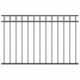 Panel za ogradu čelični 1 7 x 1 m crni
