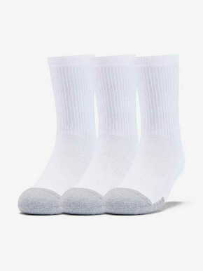 Čarape za tenis Under Armour Youth HeatGear Crew Socks 3-Pack - white/steel