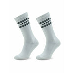Set od 2 para unisex visokih čarapa Makia Stripe U83015 White 001