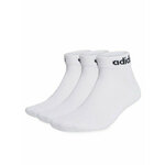 Unisex niske čarape adidas Linear Ankle Socks Cushioned Socks 3 Pairs HT3457 white/black