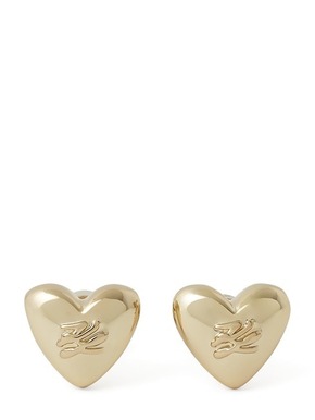 Karl Lagerfeld Naušnice 'Heart Studs' zlatna
