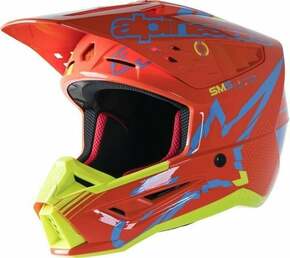Alpinestars S-M5 Action Helmet Orange Fluorescent/Cyan/Yellow Fluorescent/Glossy L Kaciga