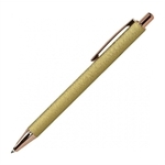Kemijska olovka Metal, zlatna, u futroli