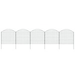 vidaXL Set lučnih ograda za ribnjak 77,5 x 78,5 cm zeleni
