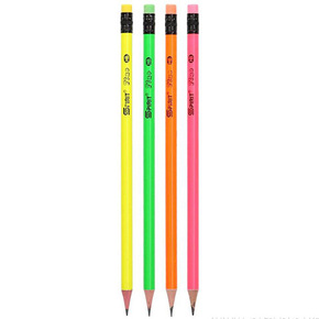 Spirit: Fluo grafitna olovka sa gumicom 1kom - razne vrste
