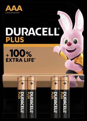Duracell Plus-AAA K4 micro (AAA) baterija alkalno-manganov 1.5 V 4 St.