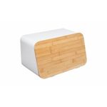 Kutija za kruh s daskom za rezanje Modern bijela