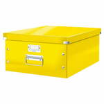 Žuta kartonska kutija za pohranu s poklopcem 37x48x20 cm Click&amp;Store – Leitz