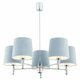 ARGON 2076 | Bolzano-AR Argon luster svjetiljka 5x E27 krom, svjetloplavo, bijelo