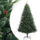 Umjetno božićno drvce sa šarkama i crvenim bobicama 240 cm