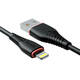 USB na Lightning kabel Vipfan Anti-Break X01, 3A, 1m (crni)