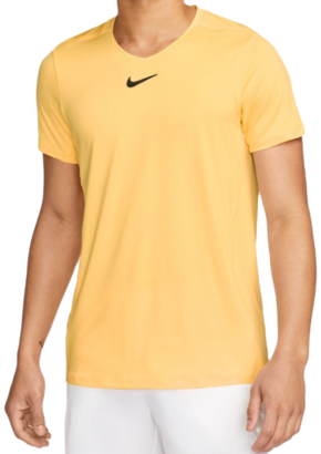 Muška majica Nike Court Dri-Fit Advantage Crew Top - citron pulse/black