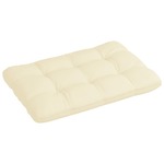 vidaXL Paletni jastuk krem 120 x 80 x 12 cm od tkanine