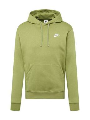 Nike Sportswear Sweater majica 'Club Fleece' maslinasta / bijela