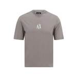 ARMANI EXCHANGE Majica tamno bež / bijela 24047988