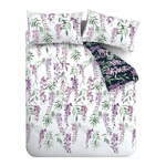 Bijelo-ljubičasta posteljina za krevet 135x200 cm Wisteria - Catherine Lansfield