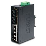 Planet Industrial 6-Port (4x 100Mbps RJ45 + 2x 100Mbps MM FX(SC)-2km Switch, Unmanaged PLT-ISW-621