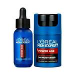 L'Oréal Paris Men Expert Power Age Hyaluronic Multi-Action Serum Set serum za lice 30 ml + dnevna krema za lice 50 ml za muškarce
