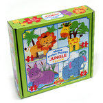 Moj prvi puzzle: Životinje džungle 4 u 1 baby puzzle