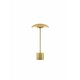 NOVA LUCE 9501227 | Lash Nova Luce stolna svjetiljka 50cm s prekidačem 1x LED 250lm 3000K zlatno, opal