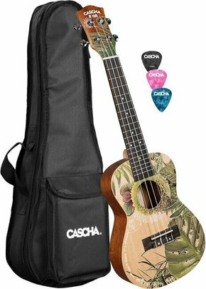 Cascha HH 2606 Art Series Koncertni ukulele Leafy