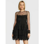 Red Valentino Koktel haljina 1R3VA22D6KW Crna Regular Fit