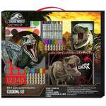 Luna: Jurassic World set za bojanje sa šablonom i naljepnicom 54x47cm