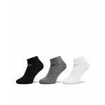 Set od 3 para muških niskih čarapa Emporio Armani 300048 4R234 35521 Nero/Bianco/Gr Mel