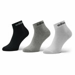 Unisex niske čarape adidas Think Linear Ankle Socks 3 Pairs IC1306 Siva