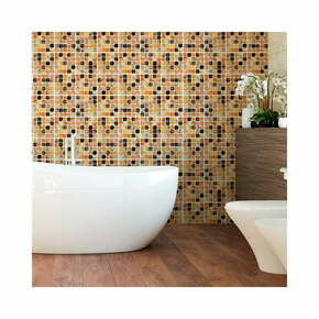 Set s 9 zidnih samoljepljivih naljepnica Ambiance Wall Decal Tiles Mosaics Sanded Grade