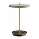 Svijetlo zelena LED stolna lampa s mogućnosti zatamnjivanja s metalnim sjenilom (visina 31 cm) Asteria Move – UMAGE