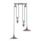 ENDON 69840 | Victoria-EN Endon visilice svjetiljka balansna - ravnotežna, sa visinskim podešavanjem 2x E27 antik srebrna