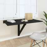 vidaXL Sklopivi zidni stol crni 100 x 60 x 56 cm od konstruiranog drva