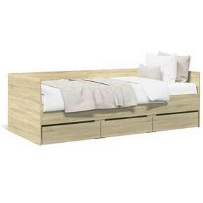 Dnevni krevet s ladicama boja hrasta sonome 100 x 200 cm drveni