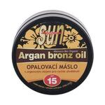 Vivaco Sun Argan Bronz Oil Tanning Butter SPF15 maslac za sunčanje s arganovim uljem za brzu preplanulost 200 ml