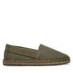 Espadrile Calvin Klein Espadrille Webbing Cv HM0HM02075 Zelena