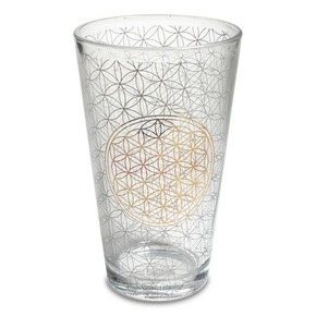 Phoenix Import Staklena čaša za piće Cvijet života 480 ml