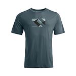 Muška majica Ortovox 140 Cool Landscape T-shirt Veličina: XL / Boja: siva