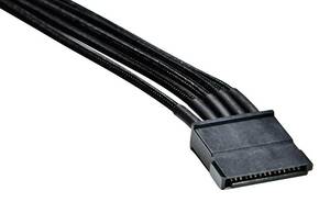 BeQuiet struja priključni kabel [1x SATA-strujni utikač 15-polni - 1x bequiet! modularno napajanje] 0.60 m crna