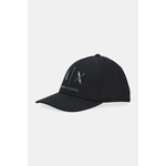 Pamučna kapa sa šiltom Armani Exchange crna XW001486.AF19099