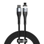 Baseus Zinc USB Type C - Lightning magnetski kabel Power Delivery 20 W 2 m crna