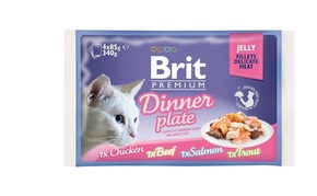 Brit Premium Cat Jelly - Dinner Plate 4 x 85 g