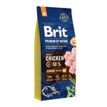 Brit Premium by Nature Junior M suha hrana za pse, piletina, 15kg
