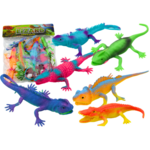 Set of Colorful Lizards Reptiles Figurines 8 Pieces