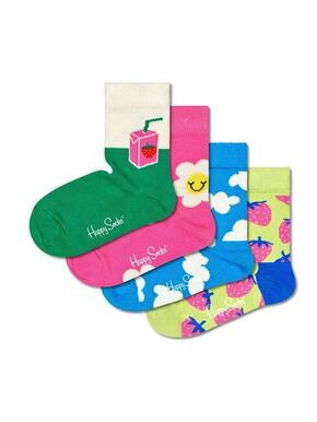 Happy Socks Čarape plava / travnato zelena / svijetlozelena / fuksija