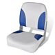 vidaXL Sklopiva stolica za plovila jastukom boje plave-bijele 41 x 36 x 48 cm