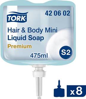 TORK Hair &amp; Body Mini 420602 tekući sapun 475 ml 8 St.