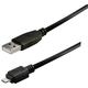 Transmedia USB typeA plug-Micro USB typeB 1,8m TRN-C250-L