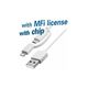 Transmedia Connecting Cable for iPhone, iPad, iPod, Smartphone and Tablets TRN-CI22-L TRN-CI22-L