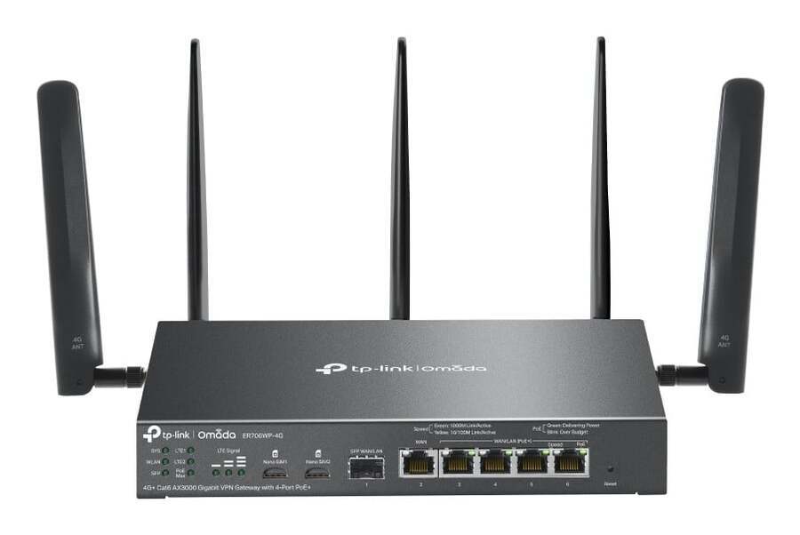 TP-Link ER706WP-4G router, Wi-Fi 6 (802.11ax), 4G